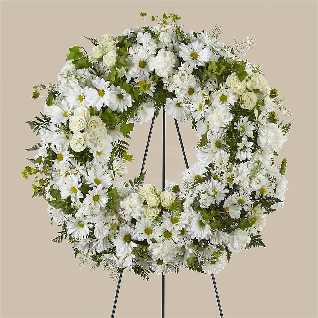 Faithful Wishes Wreath – Village Flower Shop, Kelowna BC