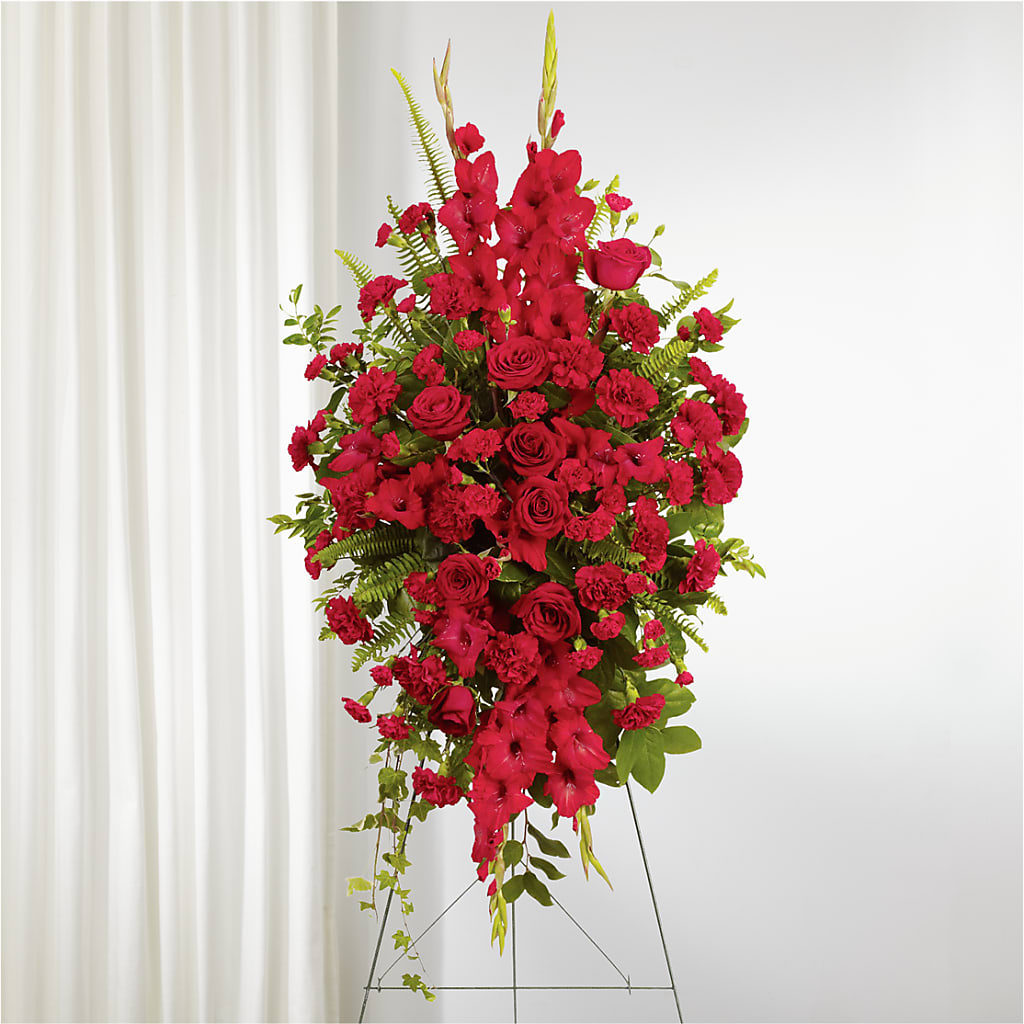 From the Heart Standing Spray – Village Flower Shop, Kelowna BC